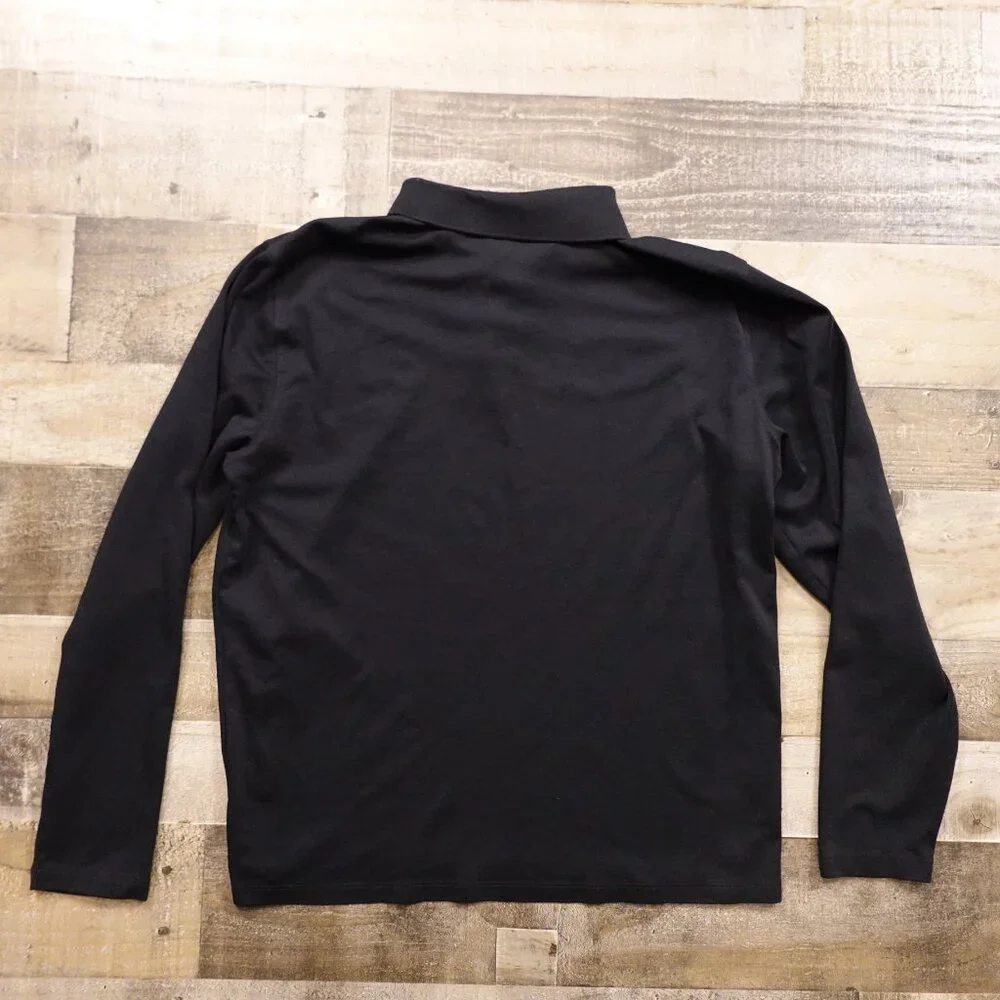 Robert Barakett Batiste LS Polo Men’s XL‎ Black 100% Pima Cotton